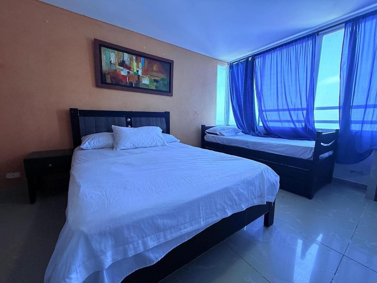 Apartamento Vista Al Mar-1hab-piscina-2 Min Playa-c Historico
