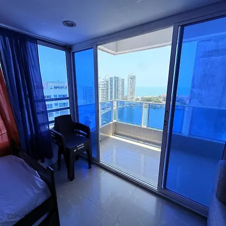 Vista Al Mar-1hab-piscina-2 Min Playa-c Historico Apartamento Cartagena